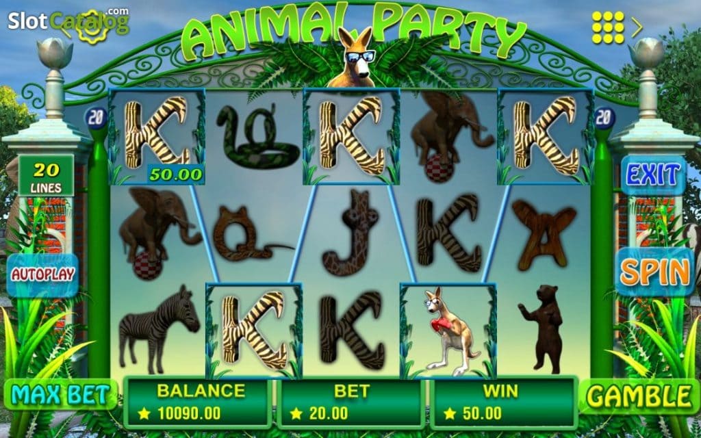 ตัวอย่างการเล่น Animal Party