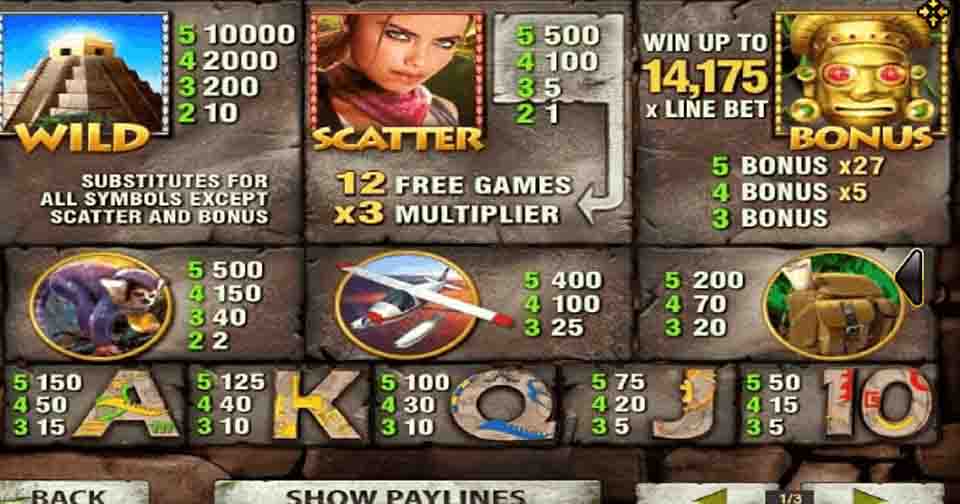 ฟีเจอร์ Aztec temple